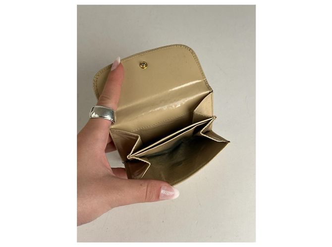 Vintage Gucci leather wallet beige - view 3