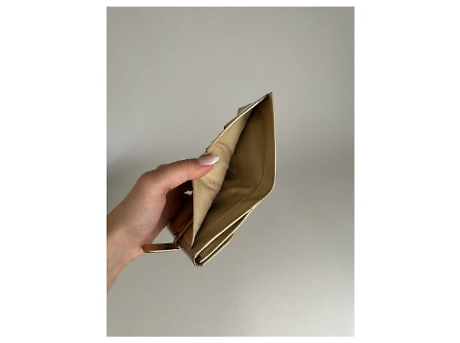 Vintage Gucci leather wallet beige - view 6