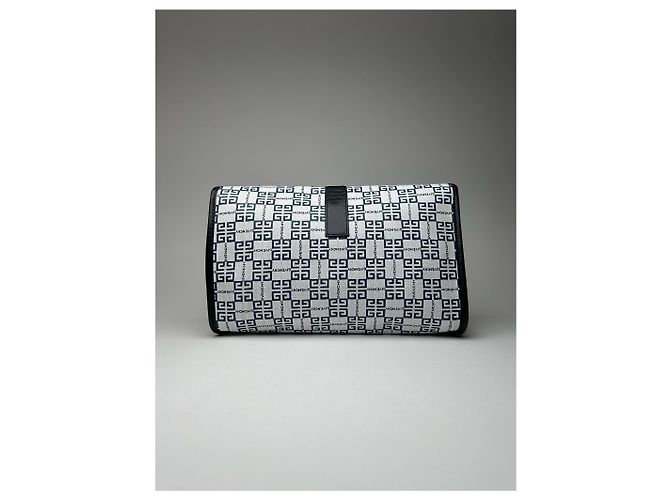 Vintage Givenchy 4G Leder Tasche navy und weiß - Ansicht 2