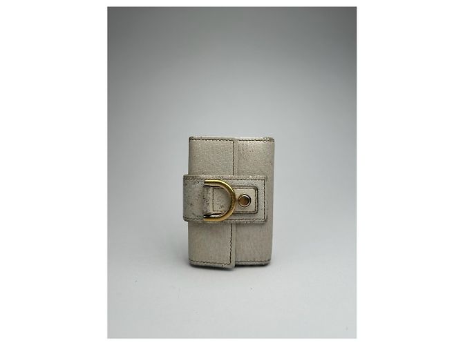 Vintage Gucci Leder-Schlüsselhalter Weiß - Ansicht 12