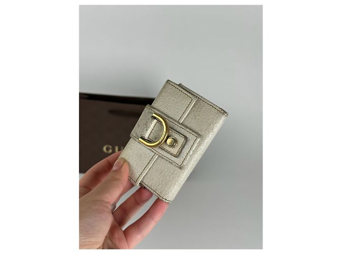 Vintage Gucci Leder-Schlüsselhalter Weiß - Ansicht 9