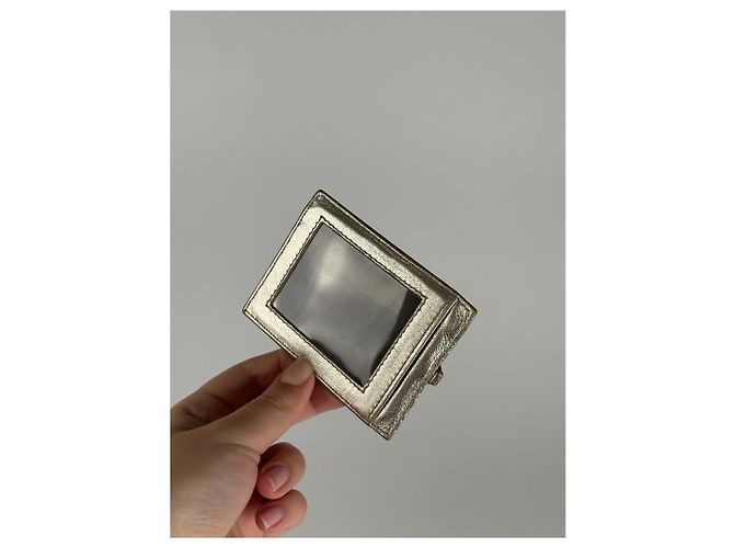 Vintage Miu Miu Leder Kartenhalter Silber - Ansicht 2
