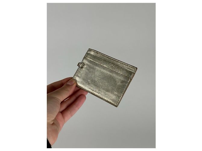 Vintage Miu Miu Leder Kartenhalter Silber - Ansicht 3