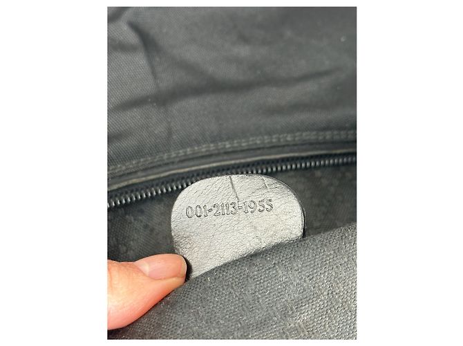 Vintage Gucci Baumwolltasche schwarz - Ansicht 3