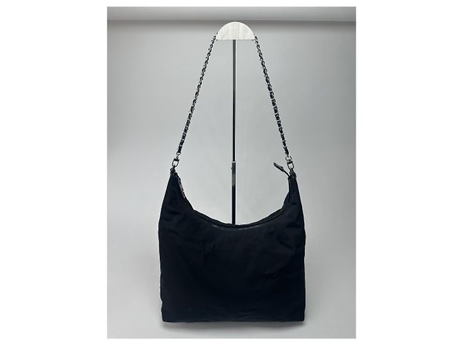 Vintage Gucci Baumwolltasche schwarz - Ansicht 4