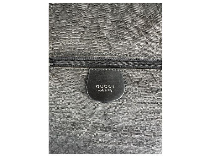 Vintage Gucci Baumwolltasche schwarz - Ansicht 5