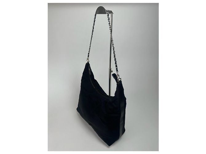 Vintage Gucci Baumwolltasche schwarz - Ansicht 7
