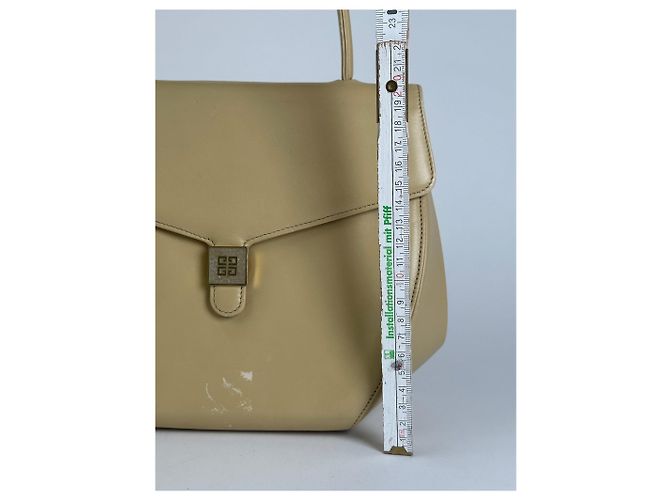 Vintage Givenchy Leder Tasche beige - Ansicht 10