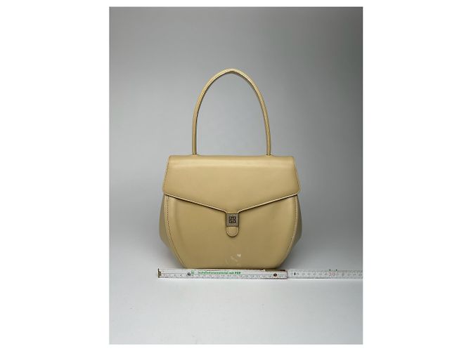 Vintage Givenchy Leder Tasche beige - Ansicht 11