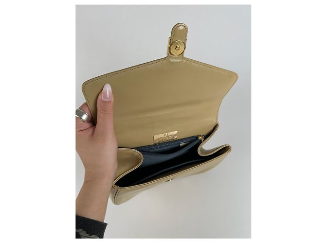 Vintage Givenchy Leder Tasche beige - Ansicht 7