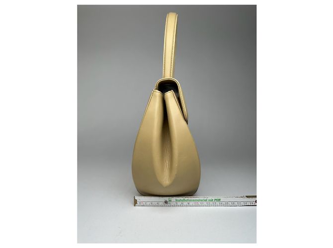 Vintage Givenchy Leder Tasche beige - Ansicht 8