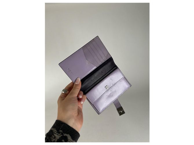 Vintage Givenchy Leather wallet purple - view 3
