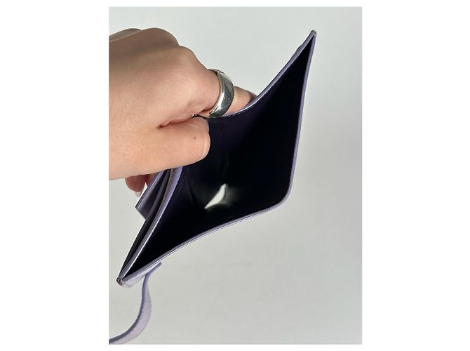 Vintage Givenchy Leather wallet purple - view 4