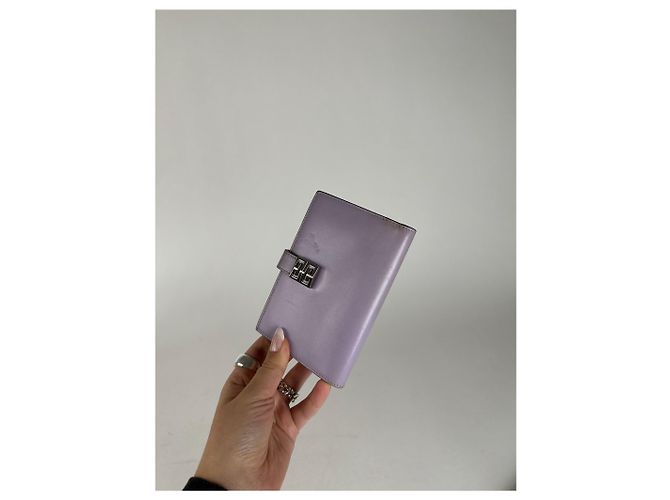 Vintage Givenchy Leather wallet purple - view 8