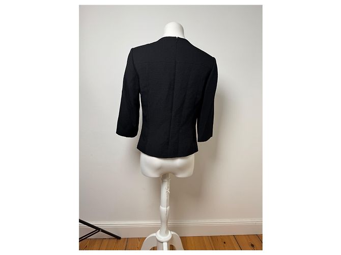 Vintage Givenchy Wool Coat black - view 2