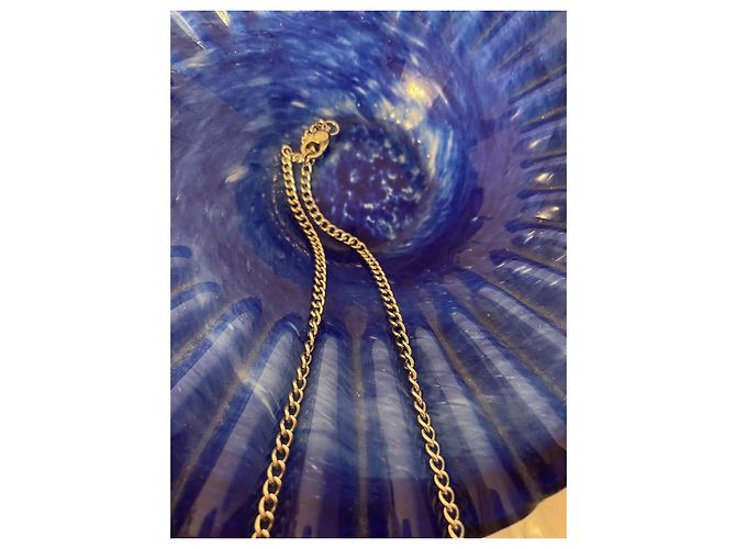 DOLCE & GABBANA collana acciaio argento con con pendente logo swarovski - vista 6