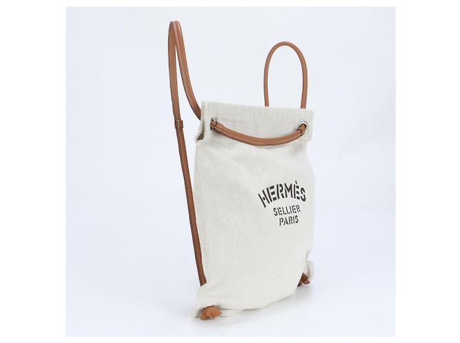 Hermès Mochila de cuero Chevron Aline grabada Hermes Y - vista 3