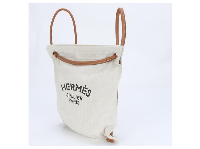 Hermès Mochila de cuero Chevron Aline grabada Hermes Y - vista 5