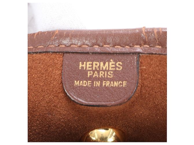 Hermès Vespa PM Ledertasche Braun - Ansicht 14