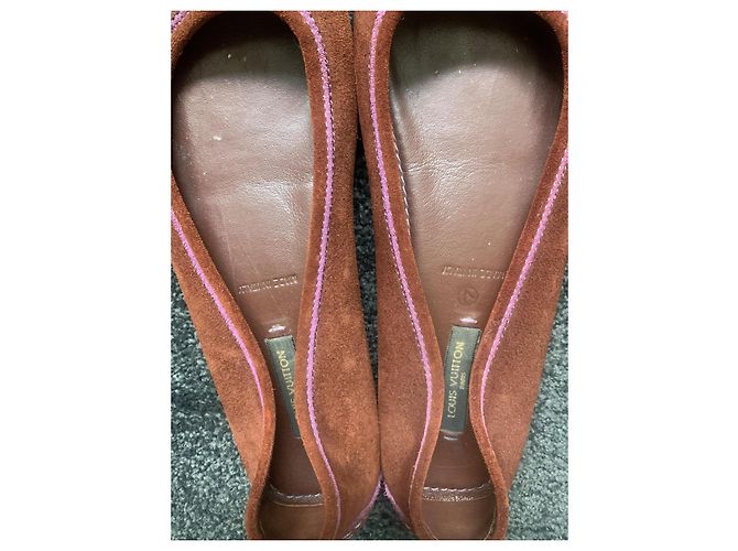 Louis Vuitton Ballettschuhe Dunkelviolett - Ansicht 3