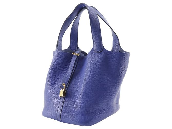 Hermès Hermes Picotin Lock 22 MM Handtasche Blau - Ansicht 2