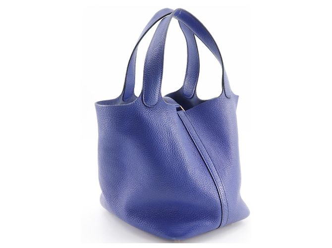 Hermès Hermes Picotin Lock 22 MM Handtasche Blau - Ansicht 3