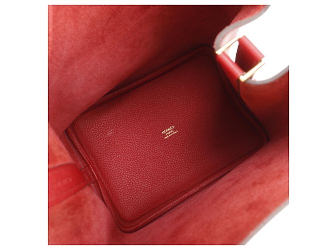 Hermès Hermes Picotin Lock 18 PM Handtasche Rot - Ansicht 6