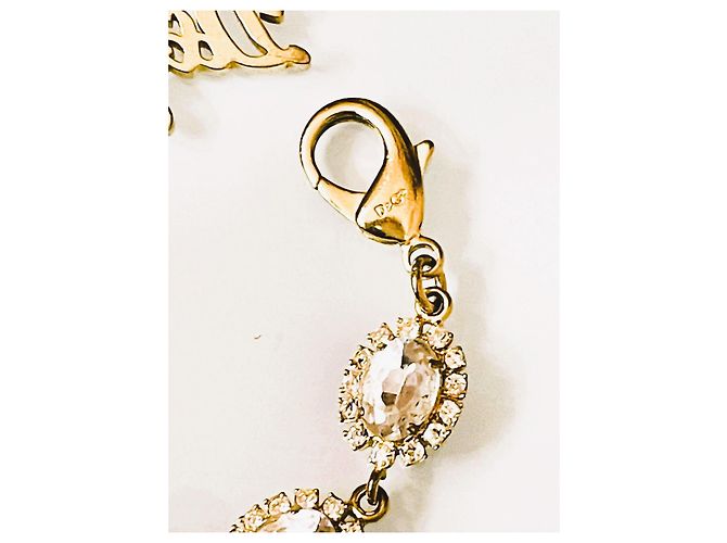 RARO meraviglioso bracciale DOLCE & GABBANA acciaio dorato cristalli D'oro - vista 4