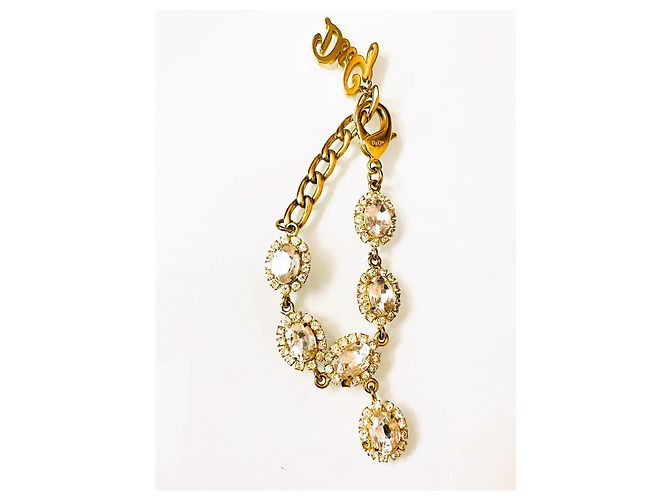RARO meraviglioso bracciale DOLCE & GABBANA acciaio dorato cristalli D'oro - vista 6