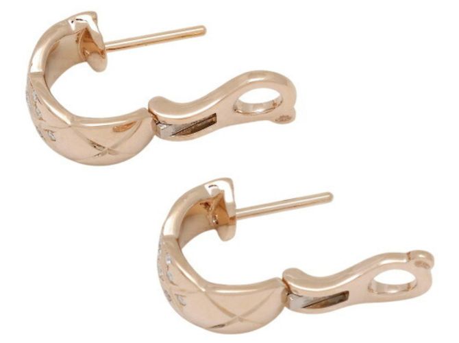 Orecchini Chanel Coco Crush K18 in oro rosa - vista 3