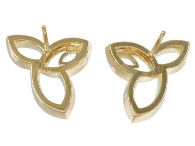 Harry Winston Lily Cluster Ohrringe aus 18-karätigem Gelbgold - Ansicht 5