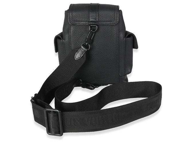 Louis Vuitton Nero Taurillon Nano Christopher - vista 2