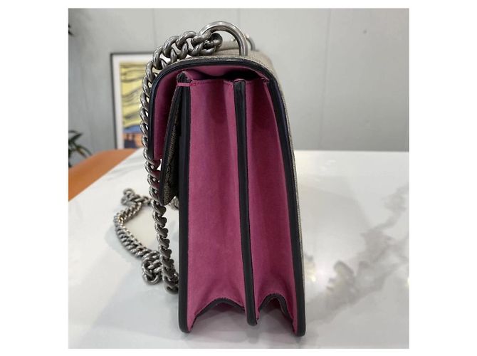 Dionysus Borsa a mano Gucci Dionysos in scamosciato rosa - vista 3
