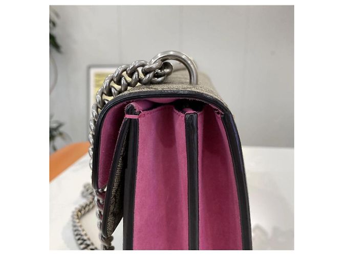 Dionysus Borsa a mano Gucci Dionysos in scamosciato rosa - vista 4
