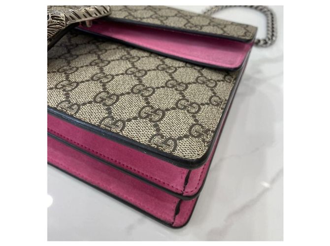 Dionysus Borsa a mano Gucci Dionysos in scamosciato rosa - vista 7
