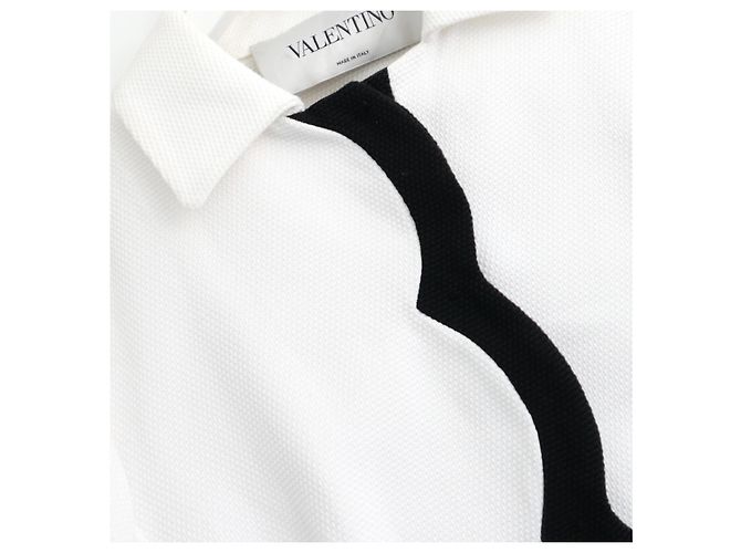 Giacca Valentino cropped nera e bianca Bianco - vista 4