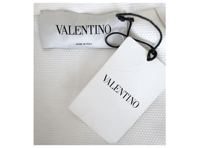 Giacca Valentino cropped nera e bianca Bianco - vista 7