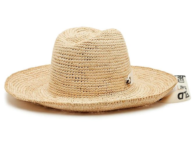 Karl Lagerfeld Raphia Hut Beige - Ansicht 2
