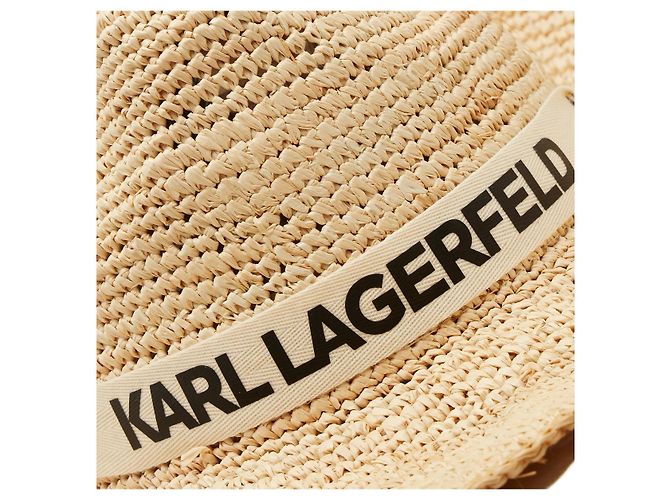 Karl Lagerfeld Raphia Hut Beige - Ansicht 3