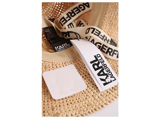 Karl Lagerfeld Raphia Hut Beige - Ansicht 7