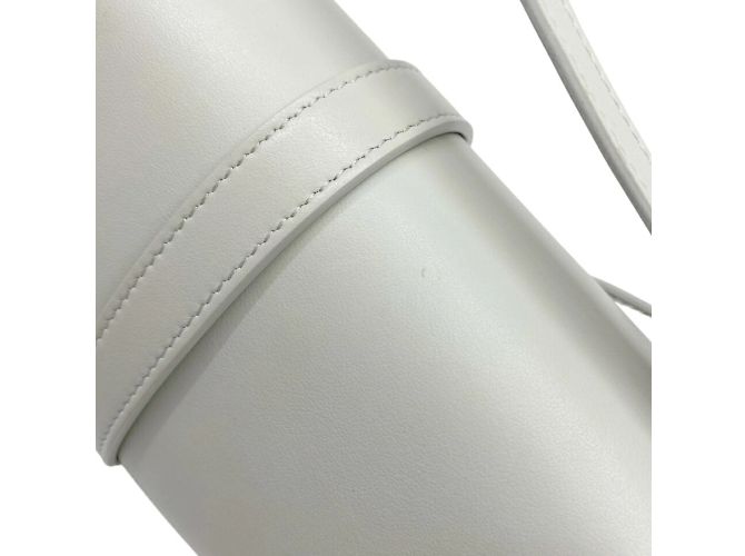 Céline Borsa clutch 2 in 1 in pelle di vitello liscia Celine Grigio - vista 12