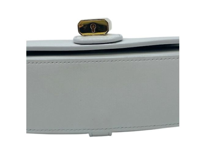 Céline Borsa clutch 2 in 1 in pelle di vitello liscia Celine Grigio - vista 6