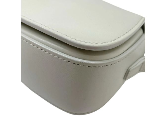 Céline Borsa clutch 2 in 1 in pelle di vitello liscia Celine Grigio - vista 7