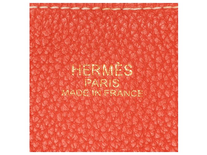 Hermès Naranja Clemence Double Sens 36 - vista 5