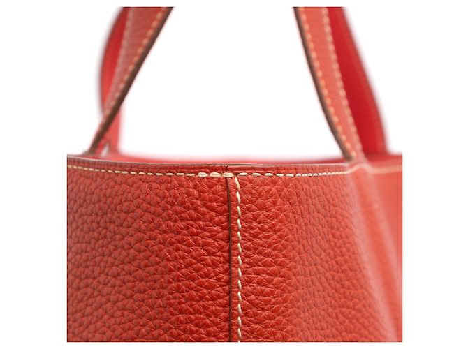 Hermès Naranja Clemence Double Sens 36 - vista 8