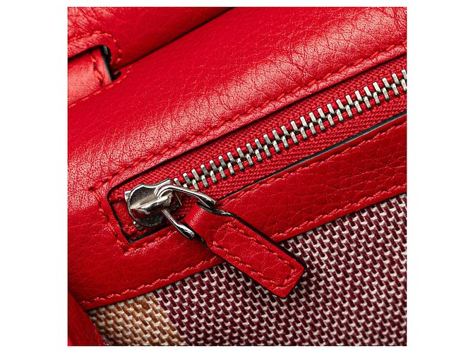 Gucci Rosso Medio Pelle Bamboo Daily Crossbody - vista 6