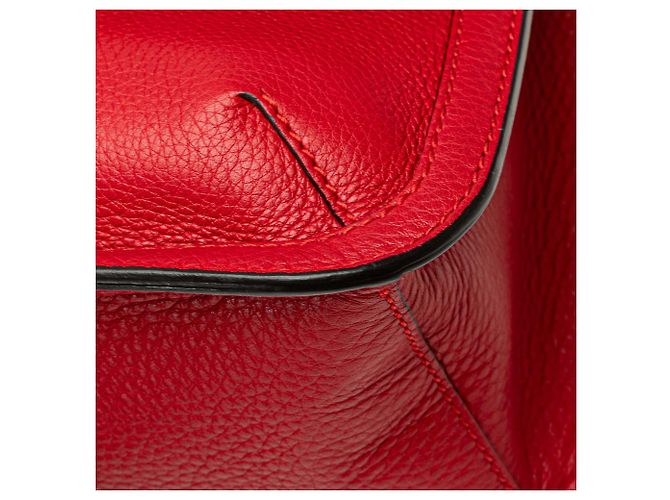 Gucci Rosso Medio Pelle Bamboo Daily Crossbody - vista 9