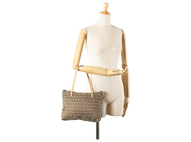 Fendi Zucchino Canvas Tote Beige - Ansicht 10