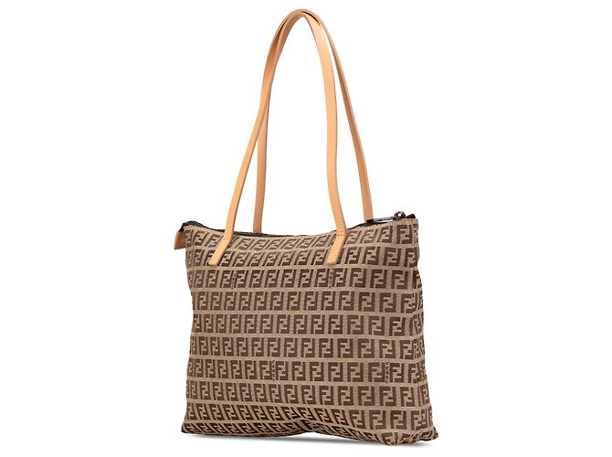 Fendi Zucchino Canvas Tote Beige - Ansicht 2