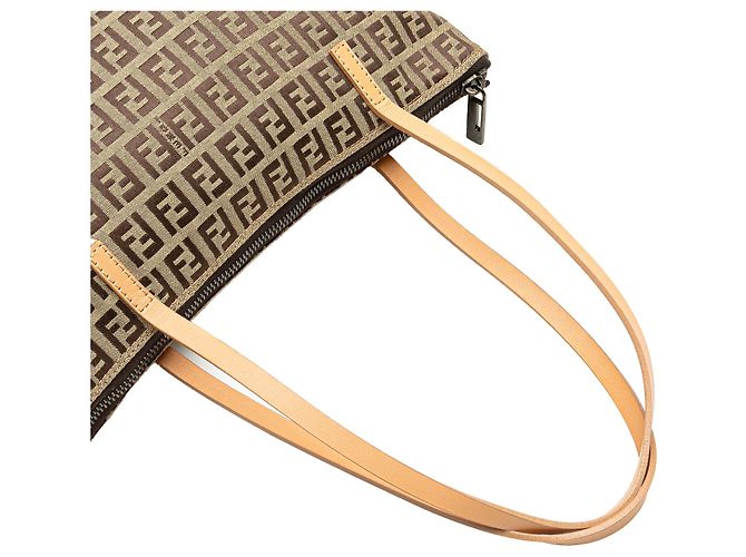 Fendi Zucchino Canvas Tote Beige - Ansicht 9